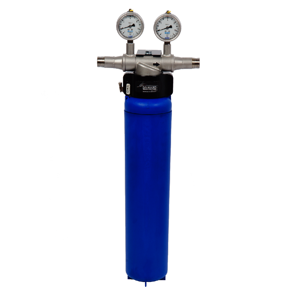 Advanced water filter with carbon and polyphosphate scale filter